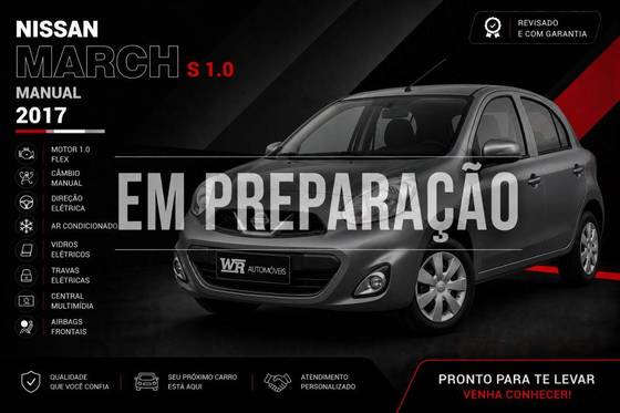 NISSAN MARCH 1.0 S 12V FLEX 4P MANUAL NISSAN MARCH 1.0 S 12V FLEX 4P MANUAL